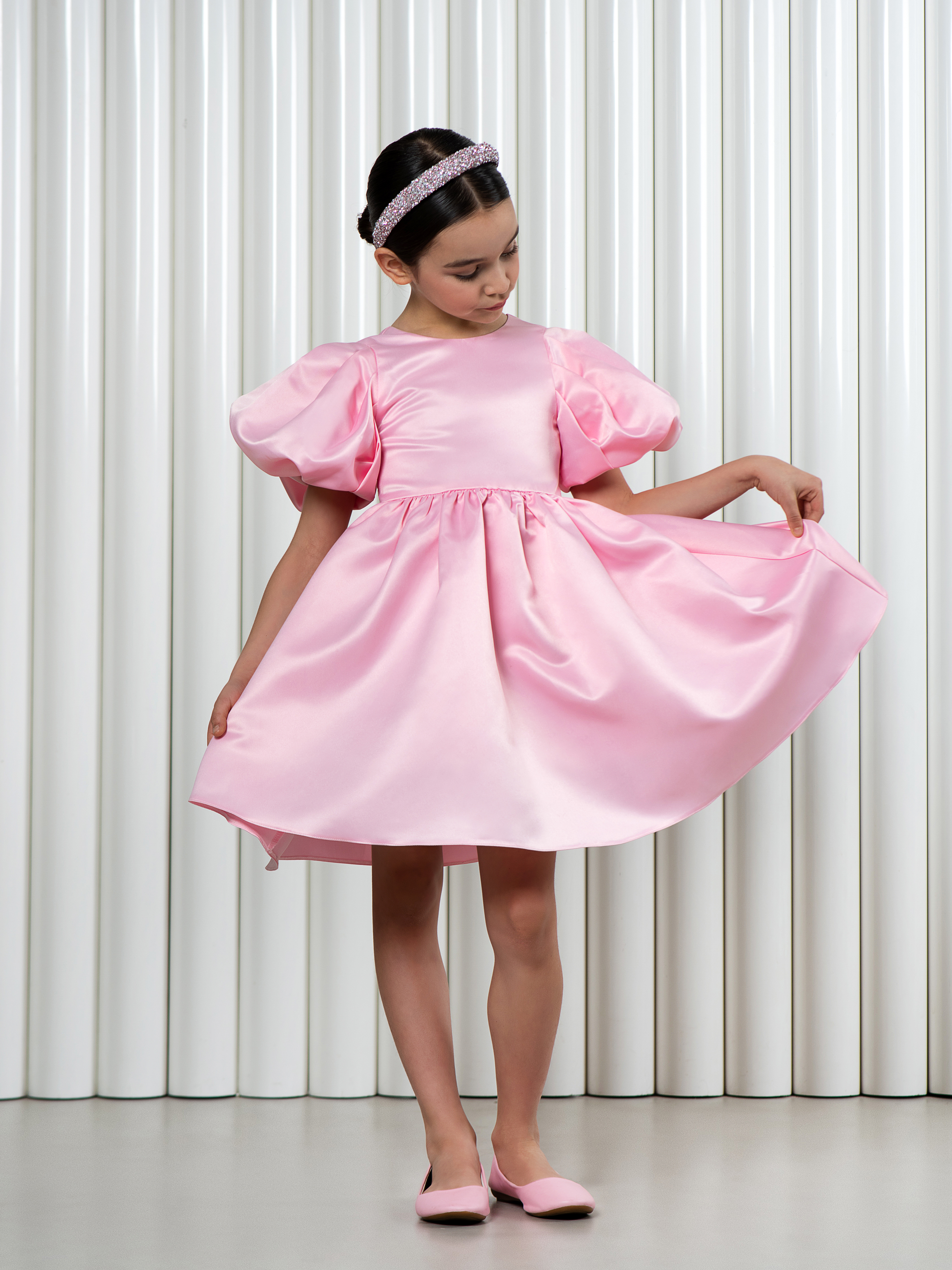 Платье LisaWeta D-145 розовый - фото 6