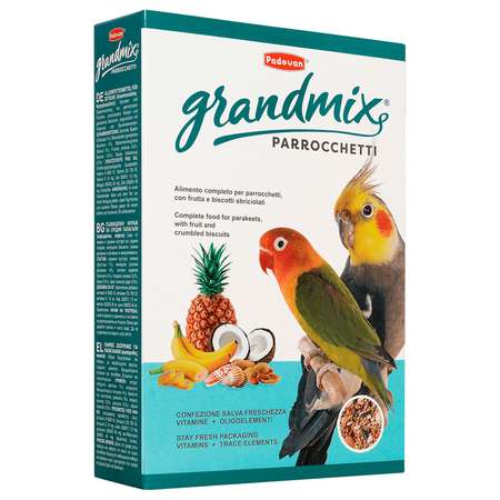 Корм для попугаев PADOVAN Grandmix комплексный основной 0.4кг