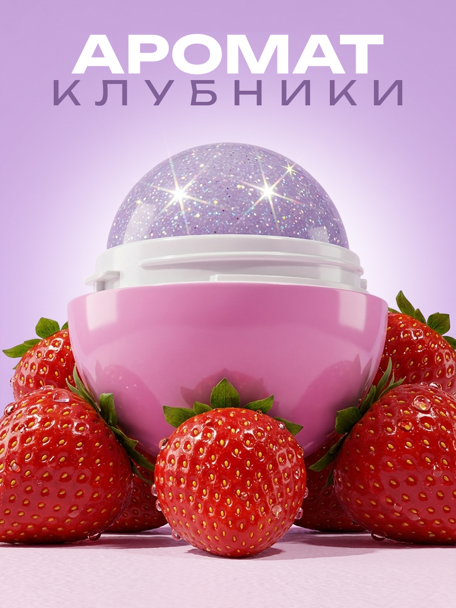 Бальзам для губ детский LUKKY увлажняющий с блестками - фото 2