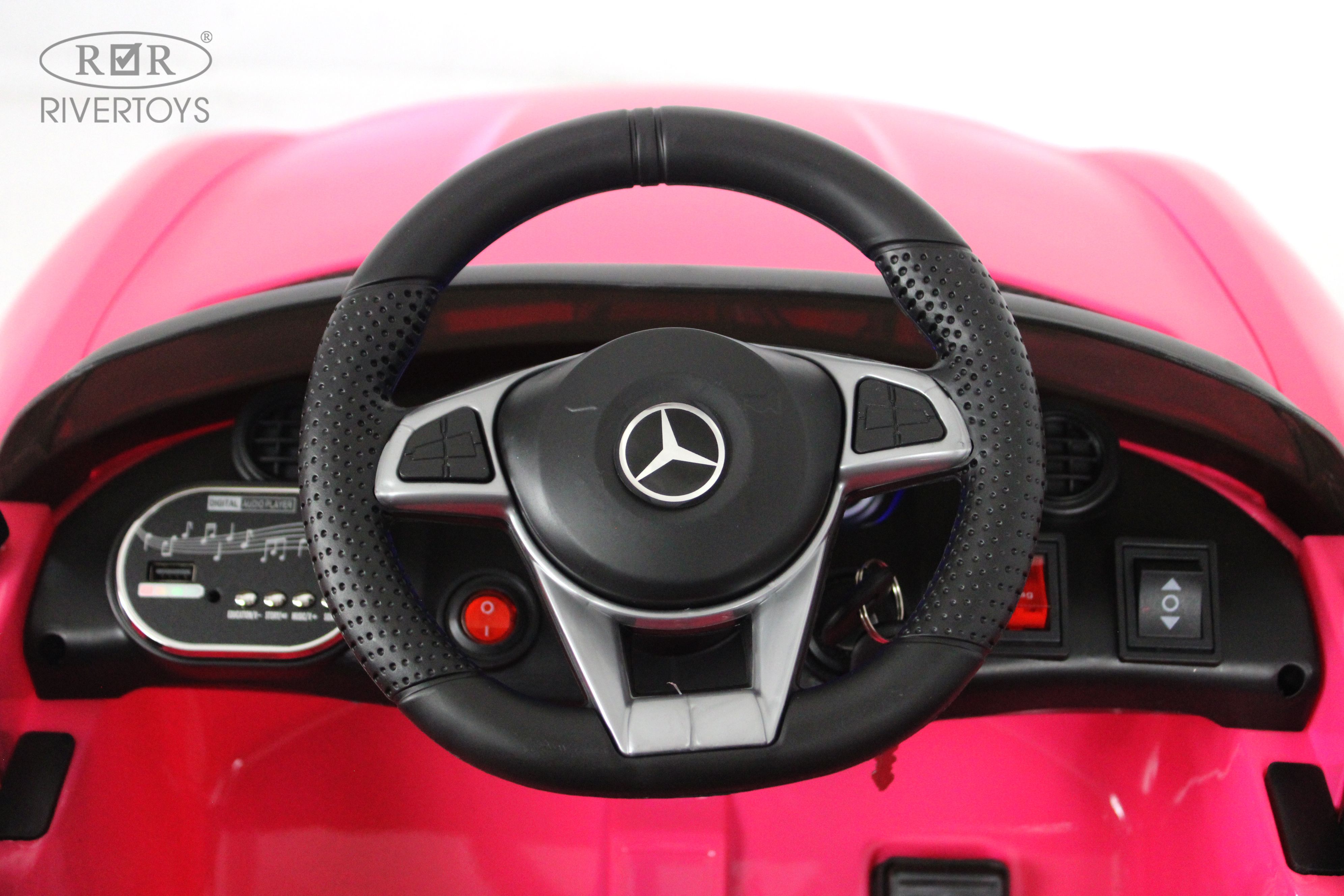 Электромобиль RIVERTOYS Mercedes X777XX-AMG-PINK-GLANEC С пультом ДУ - фото 13