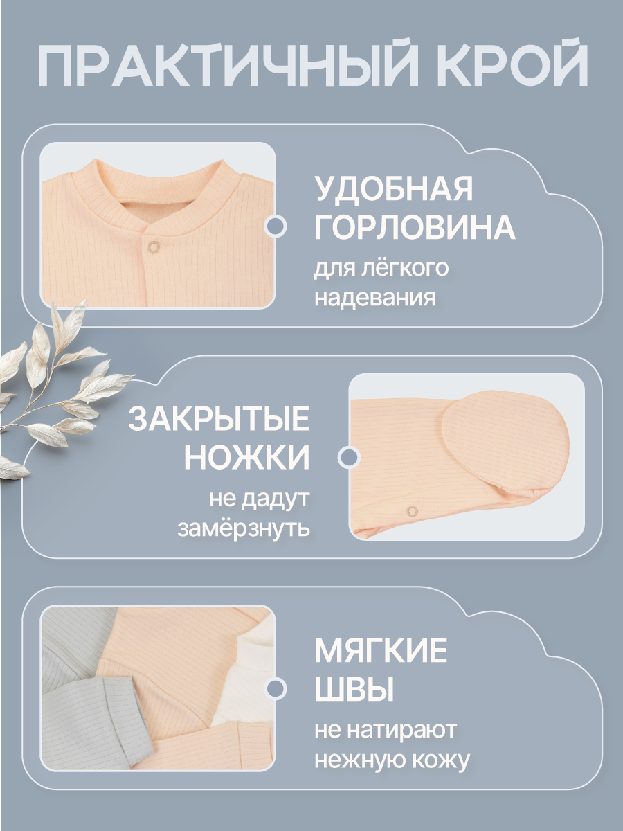 Комбинезон 3 шт MomKid N-MinkyV-1 - фото 4