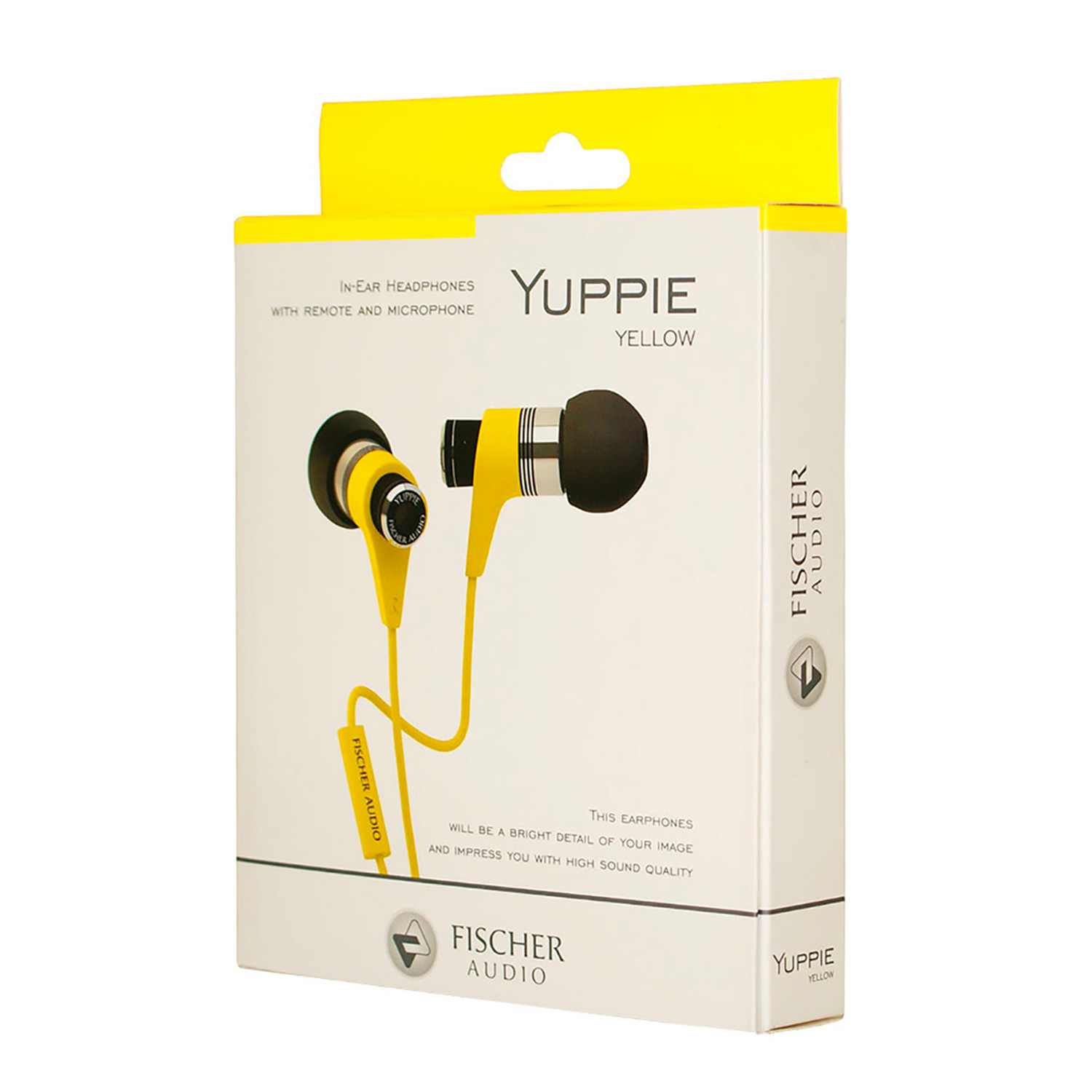 Наушники Fischer Audio Yuppie black/yellow - фото 2