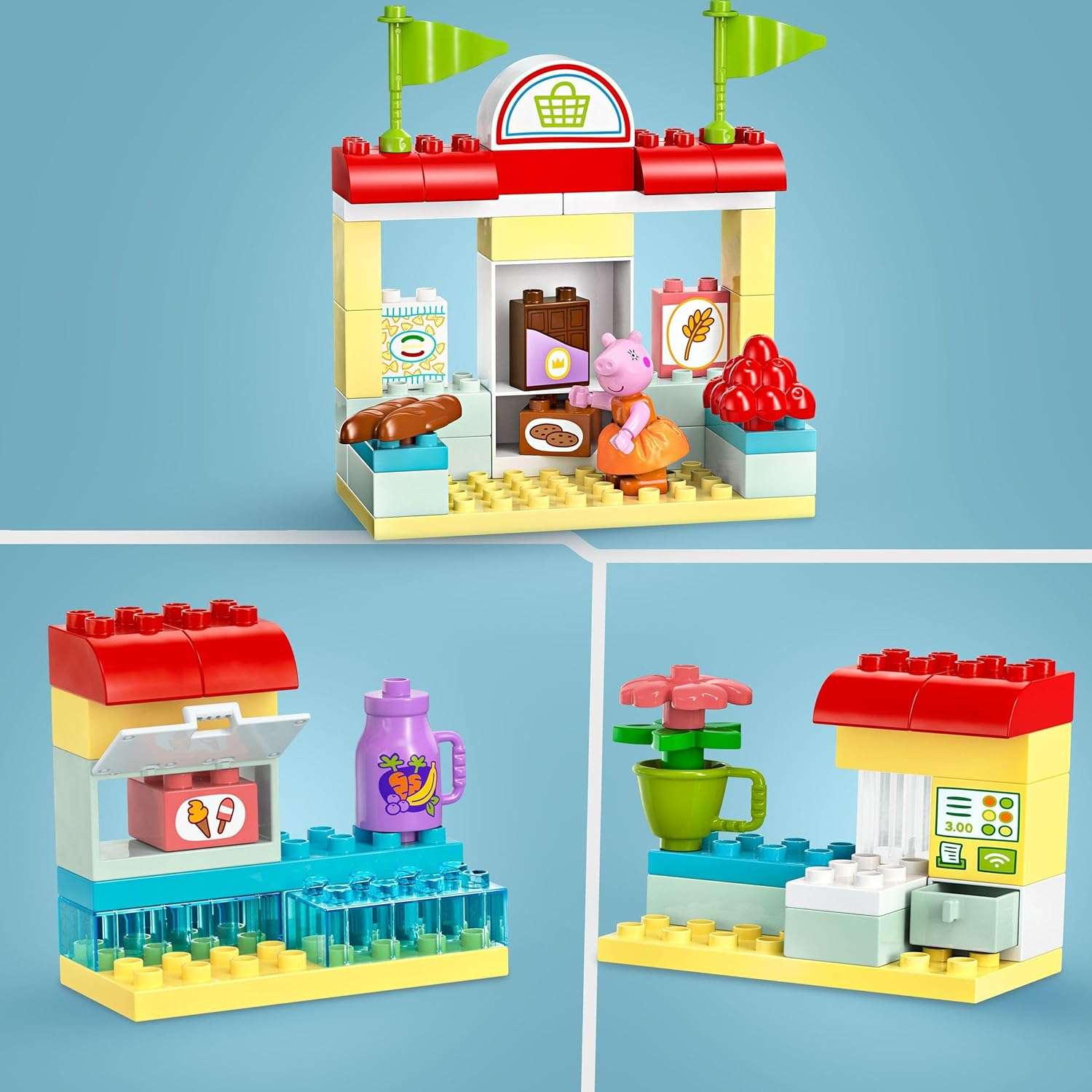 Конструктор LEGO DUPLO Супермаркет Свинка Пеппа 70 дет. - фото 6
