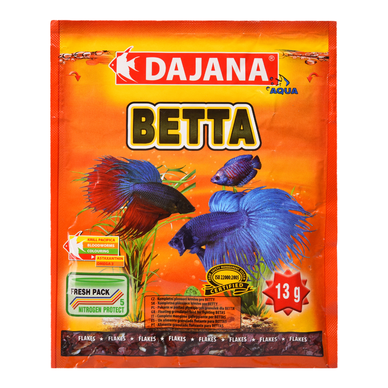 Корм для рыб DAJANA Betta Хлопья 80мл DP014S - фото 1