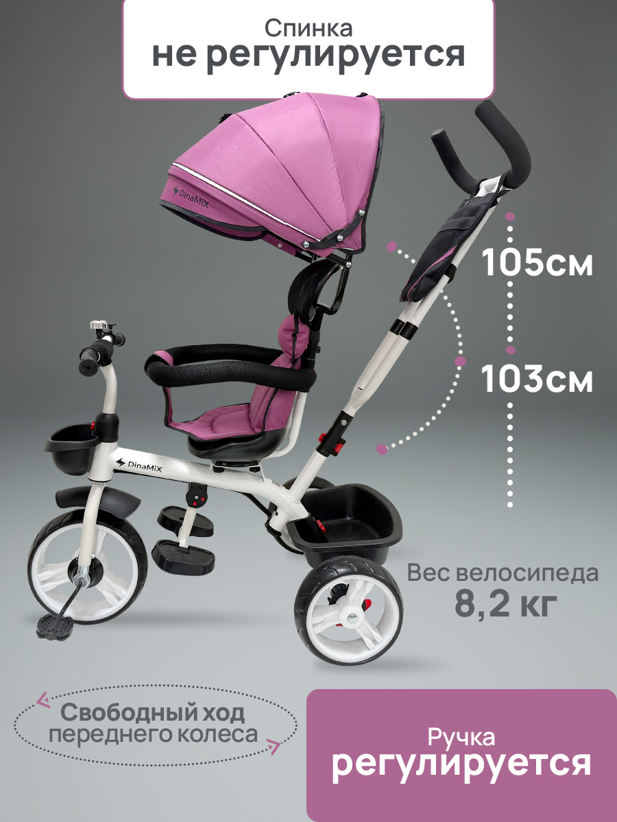 Трехколесный велосипед DinaMiX 10 дюймов - фото 3
