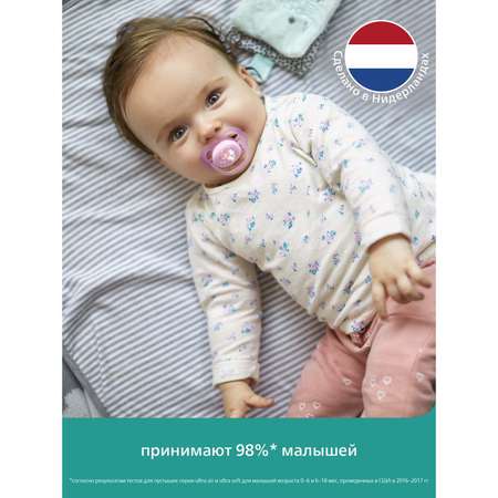 Пустышка Philips Avent ортодонтическая от 0 мес.