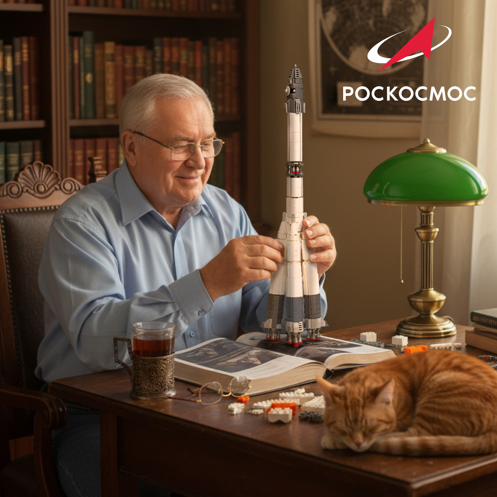 Конструктор Роскосмос Ракета-носитель Восход 859 дет. - фото 10