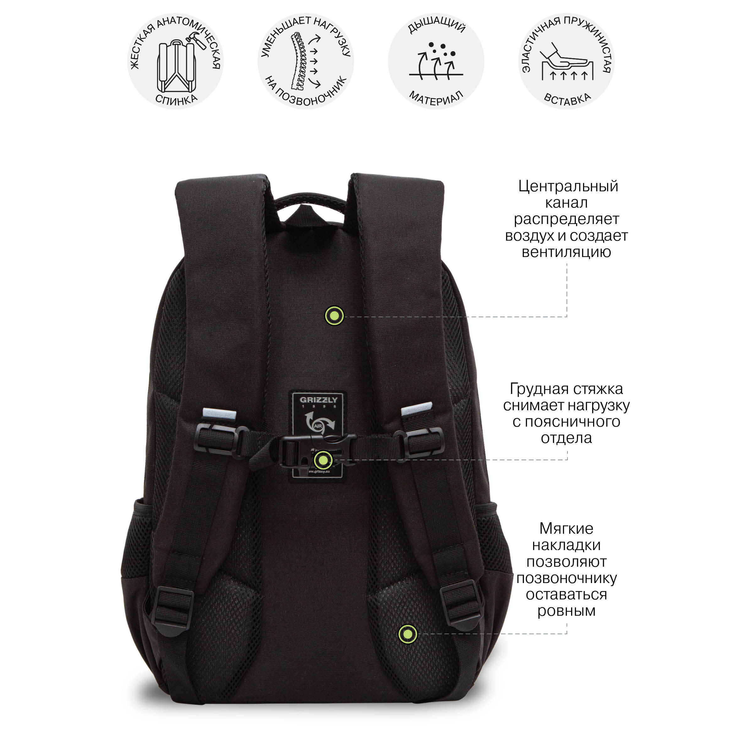 Рюкзак Grizzly для мальчика RB - фото 7