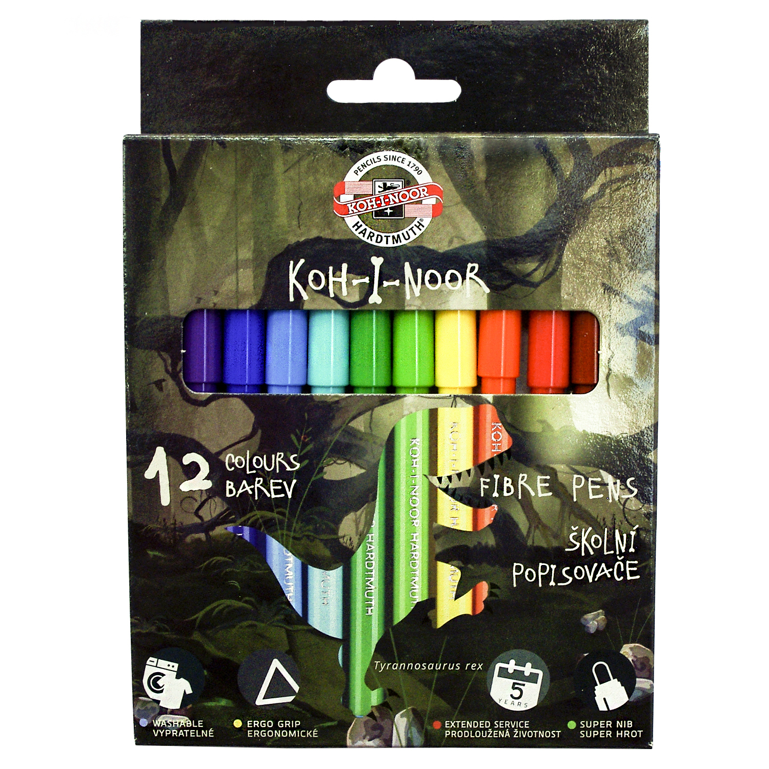 Фломастеры Koh-I-Noor 12 цв. - фото 1