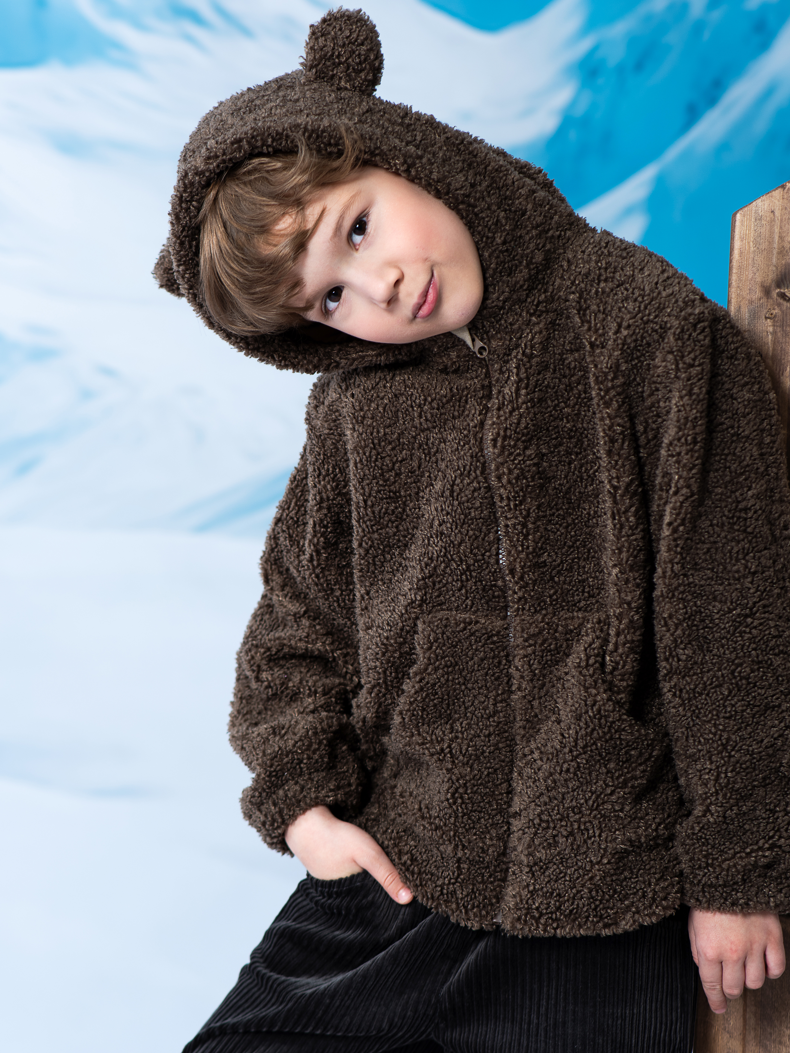 Толстовка LisaWeta FC-01-24 коричневый - фото 5