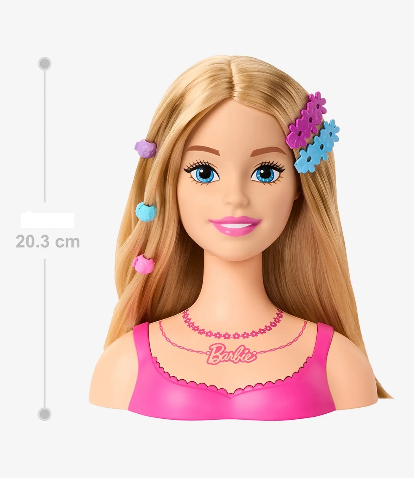 Игрушка Barbie торс для причесок Mattel Блондинка и аксессуары - фото 6