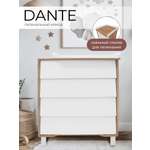 Комод пеленальный Sweet Baby Dante (белый, коричневый)
