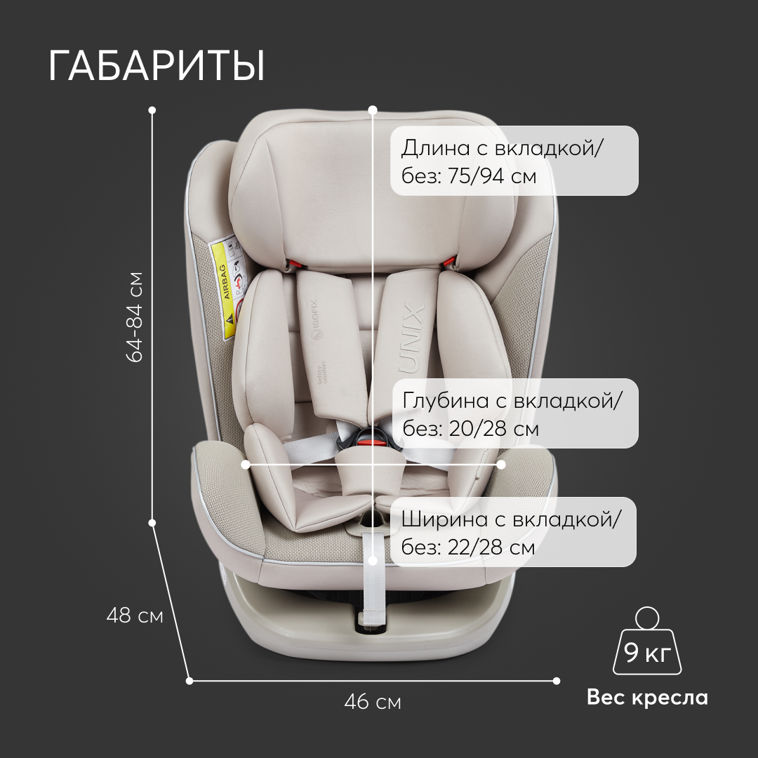 Автокресло Happy Baby Unix Isofix 0+/1/2/3 (0-36 кг) - фото 4