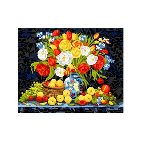 Картина по номерам Art sensation Натюрморт с фруктами в ассортименте