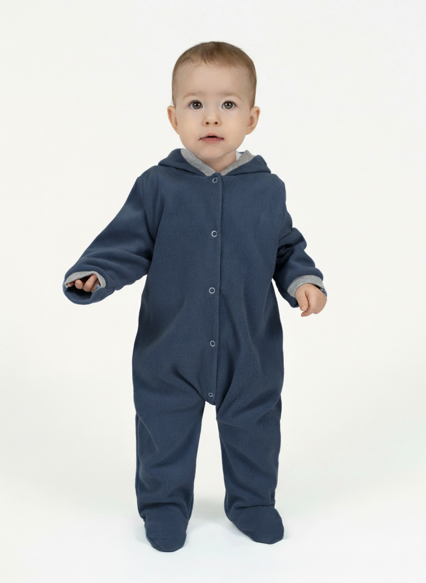 Изображение товара Комбинезон Утенок для новорожденных флисовый теплый осень весна зима