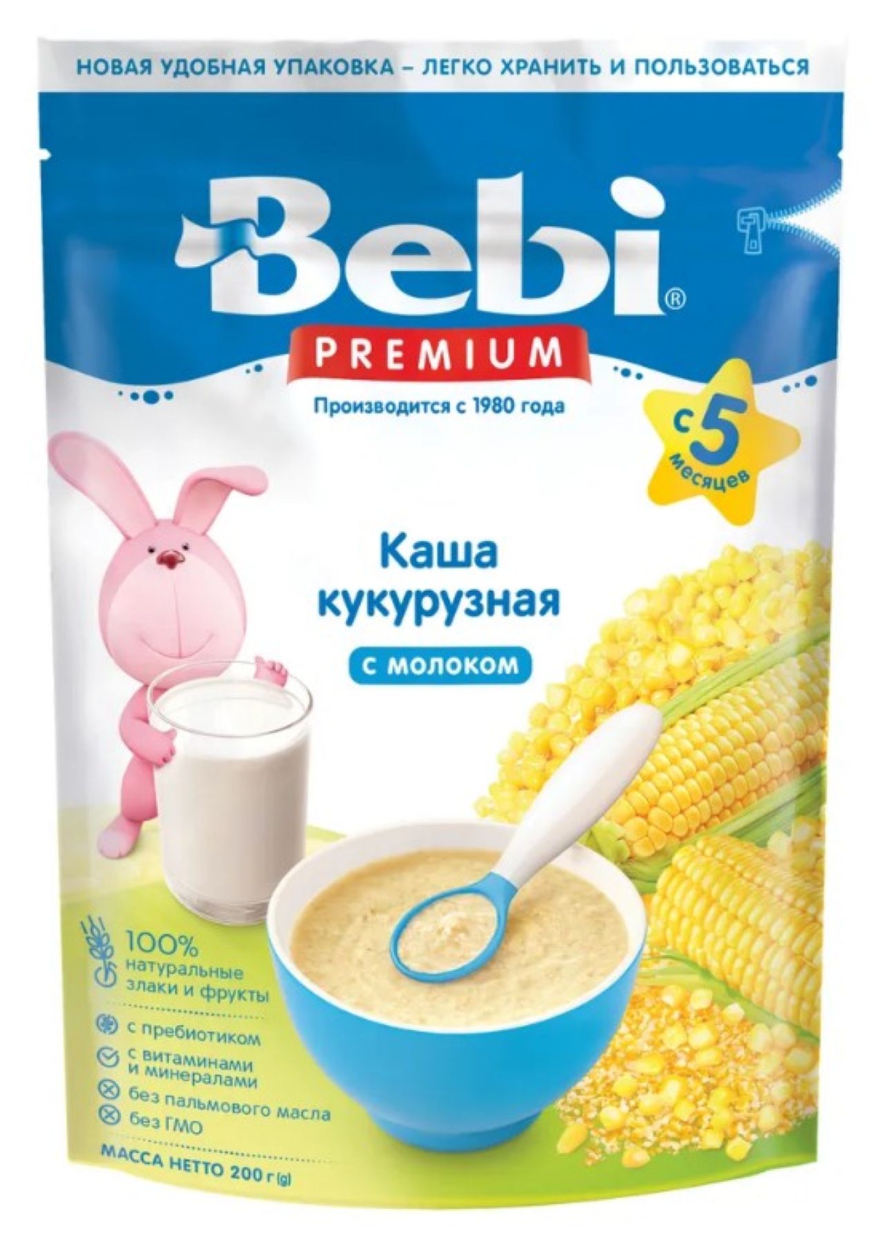 Молочная каша Bebi Premium Кукурузная - фото 1