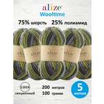 Пряжа полушерстяная Alize 100г 200м 5шт