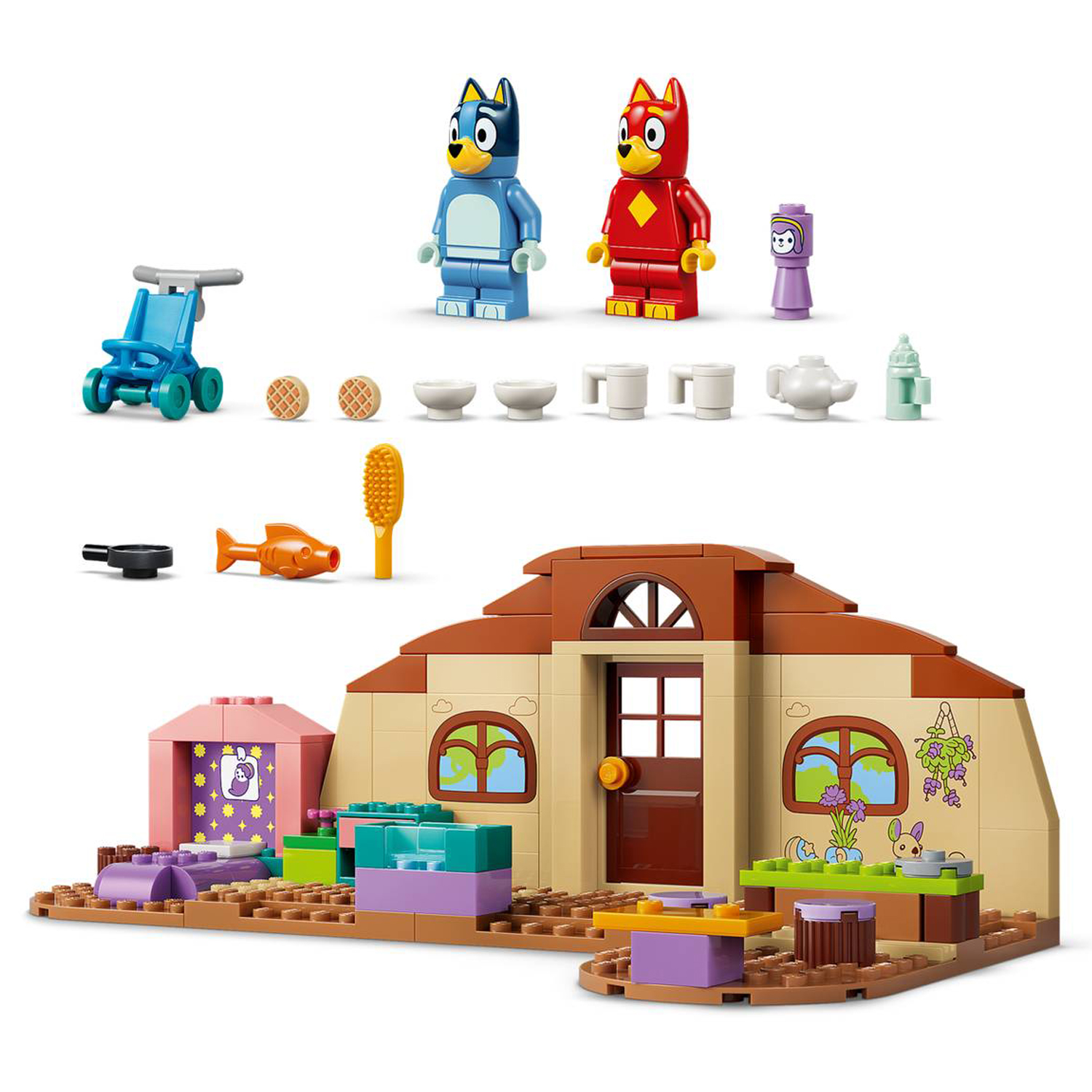 Конструктор LEGO Bluey Школа с Расти и Блуи 106 дет. - фото 5