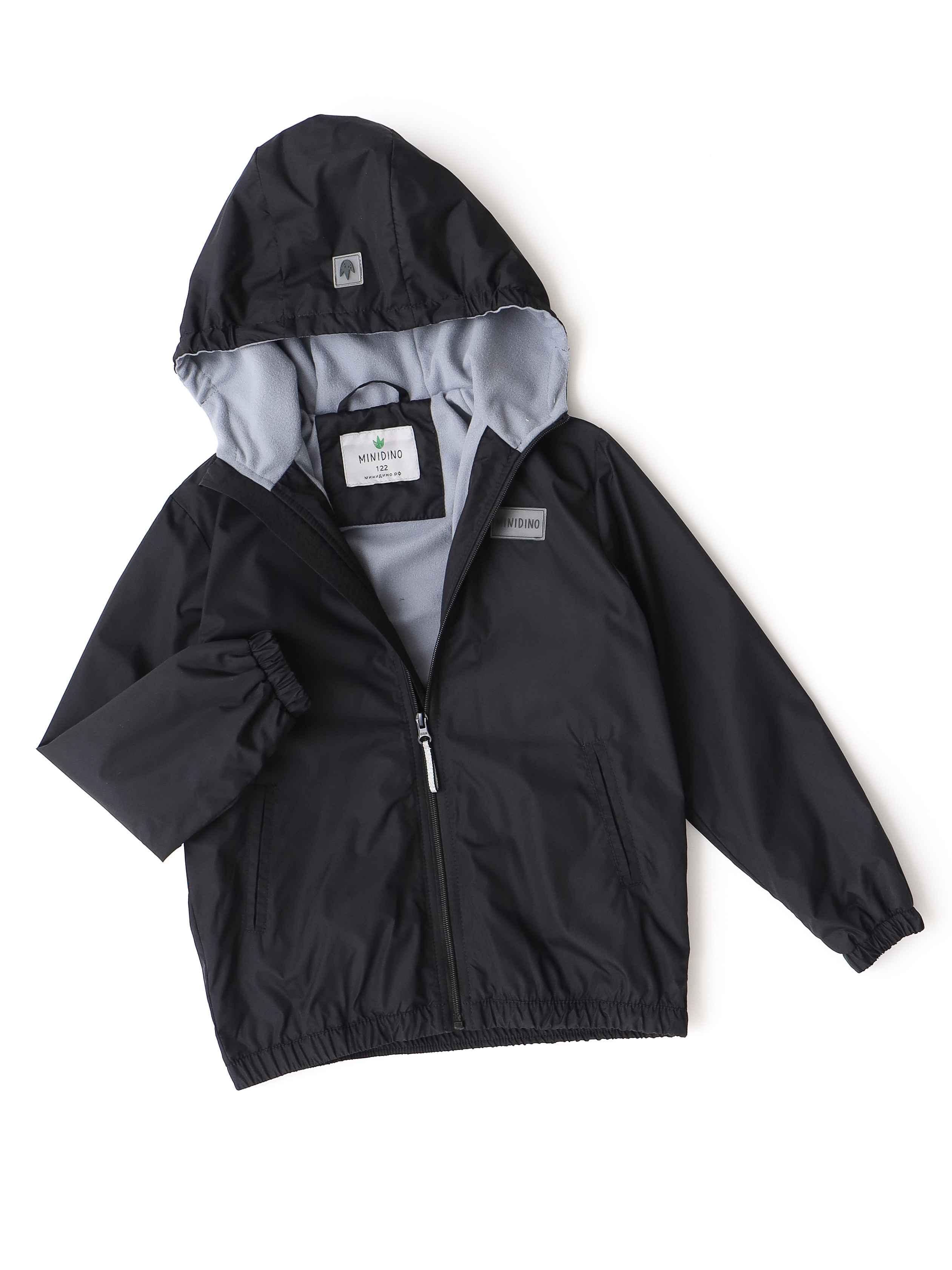 Ветровка MINIDINO B-VO-Krt-007/0Ветровка детская Simple уголек - фото 2