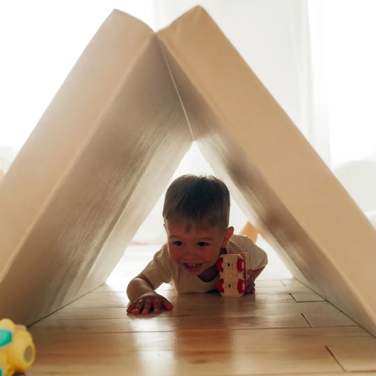 Мат Perfetto Sport № 16 (135х123х4 см) складной бежевый - фото 5