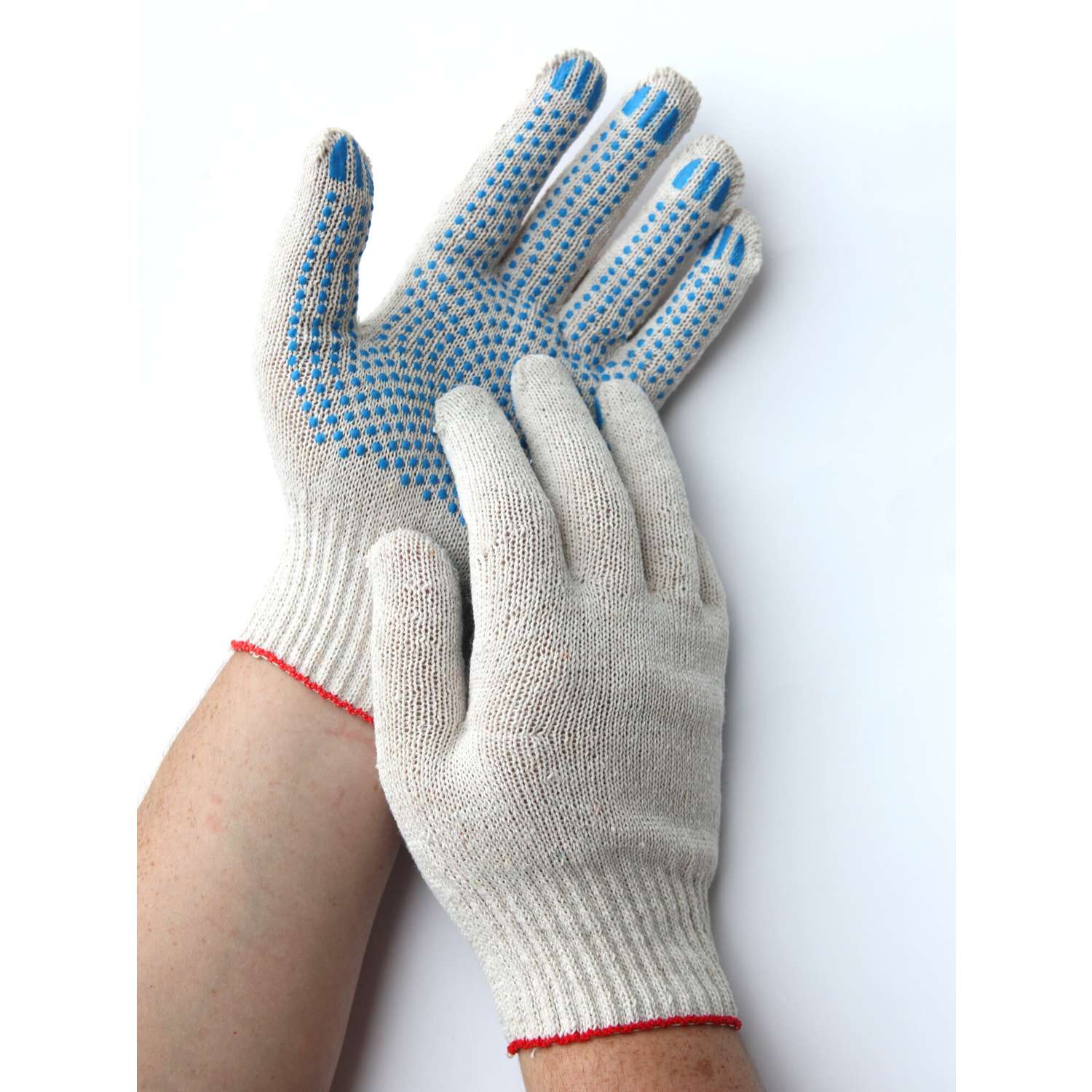 Перчатки ХБ с ПВХ - фото 1