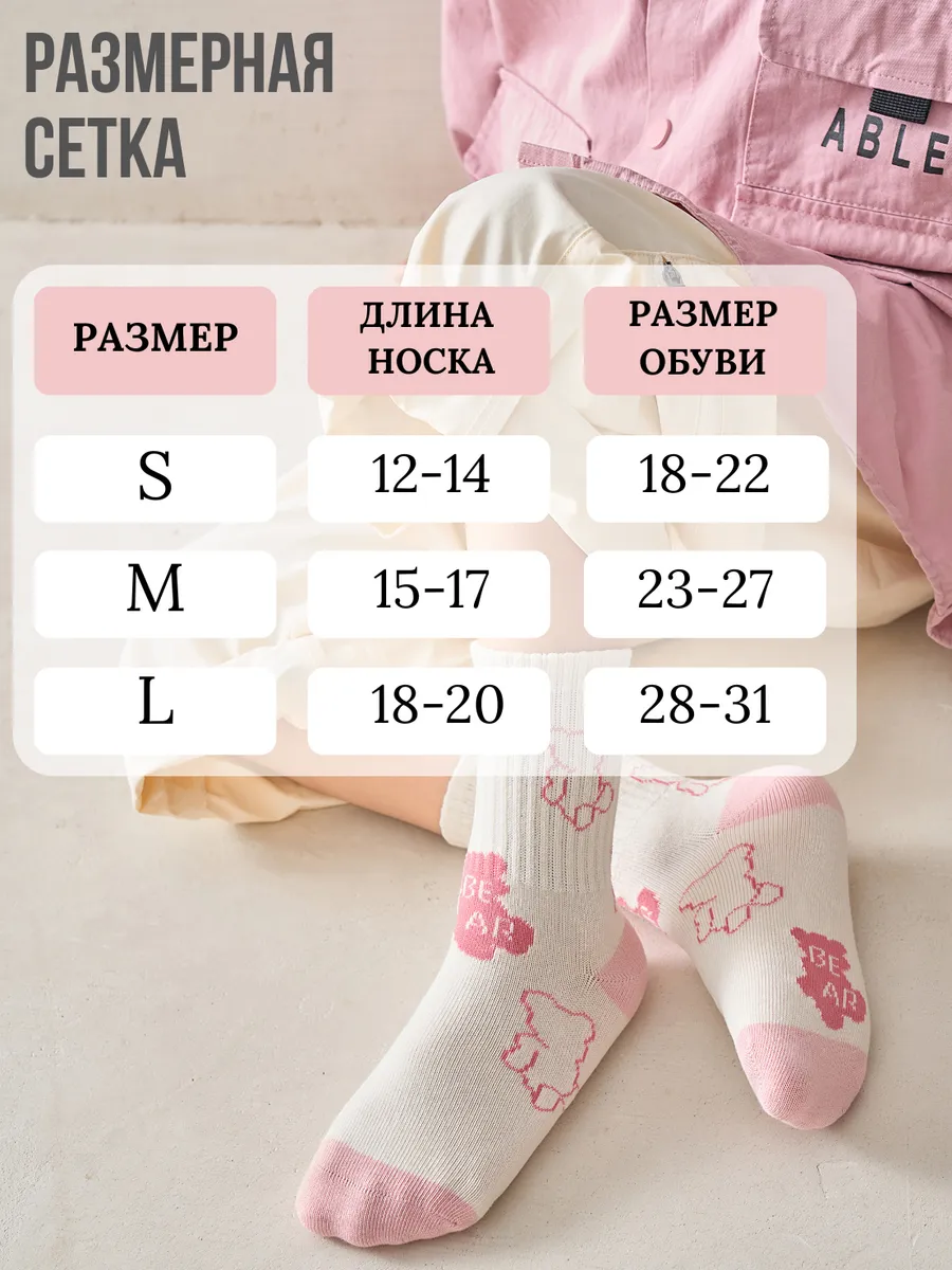 Носки 5 пар Locality Kids НО/13/pink - фото 3