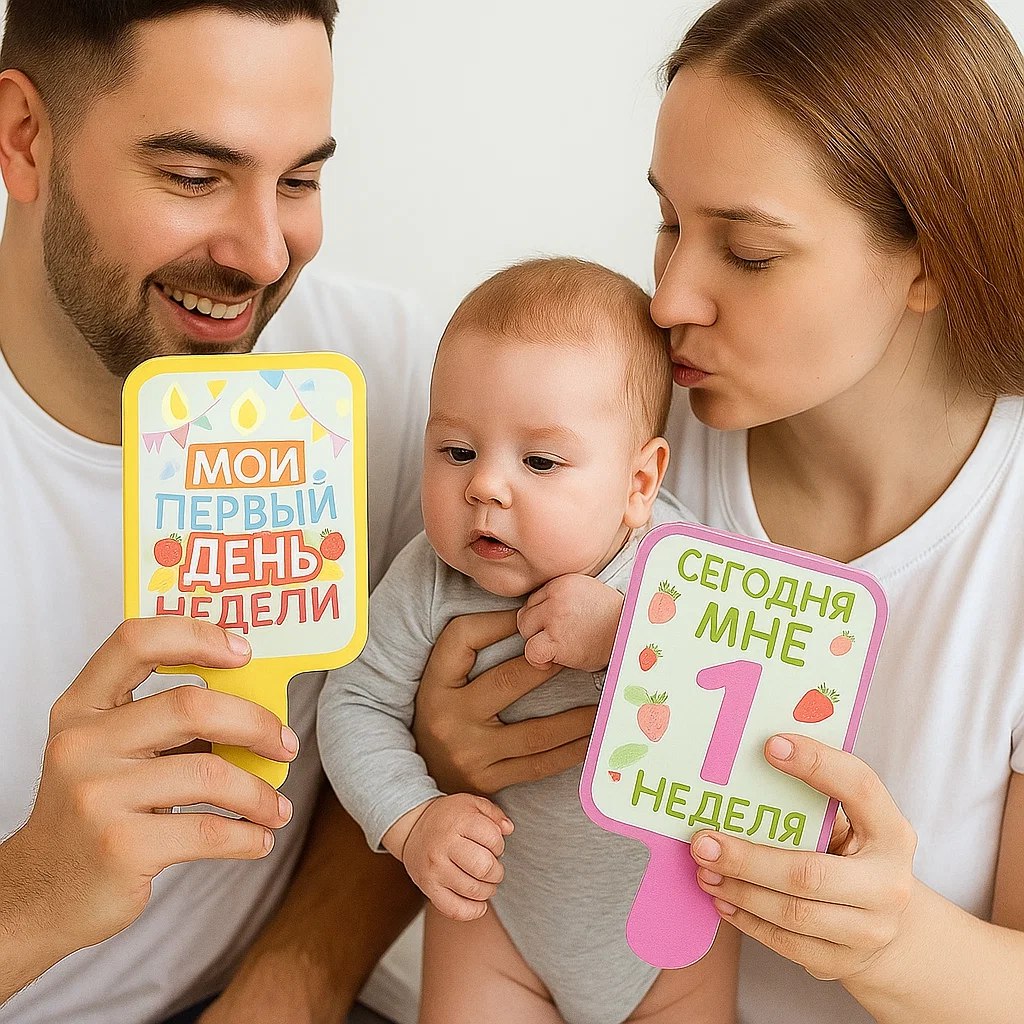 Карточки для фотосессии HappyLine Карточки для фотосессии малышам Первый Год - фото 2