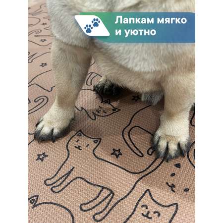 Коврик под миску VILINA для собак и кошек 61х100 см.