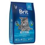 Корм для котят Brit 8кг Premium Cat Kitten с курицей сухой