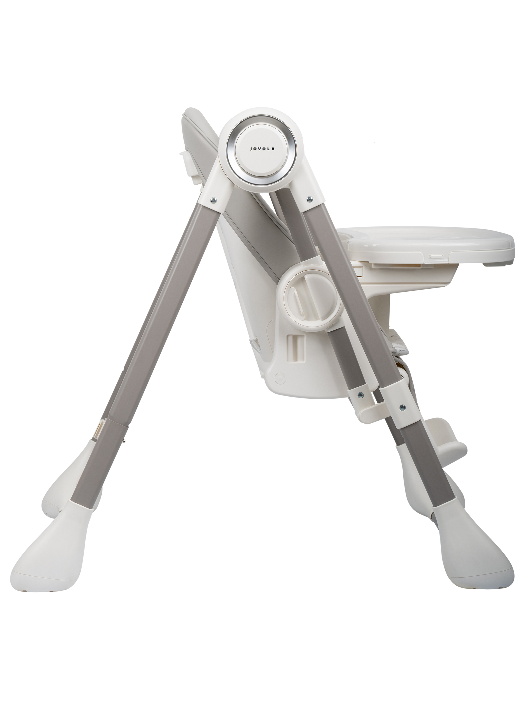 Стульчик для кормления JOVOLA Muza с функцией электрокачели серый - фото 11