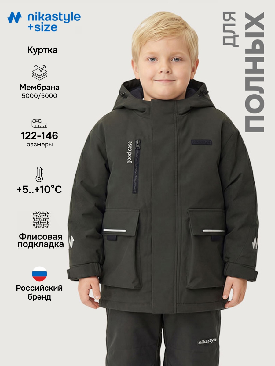 Куртка NIKASTYLE п4м4126 хаки - фото 2