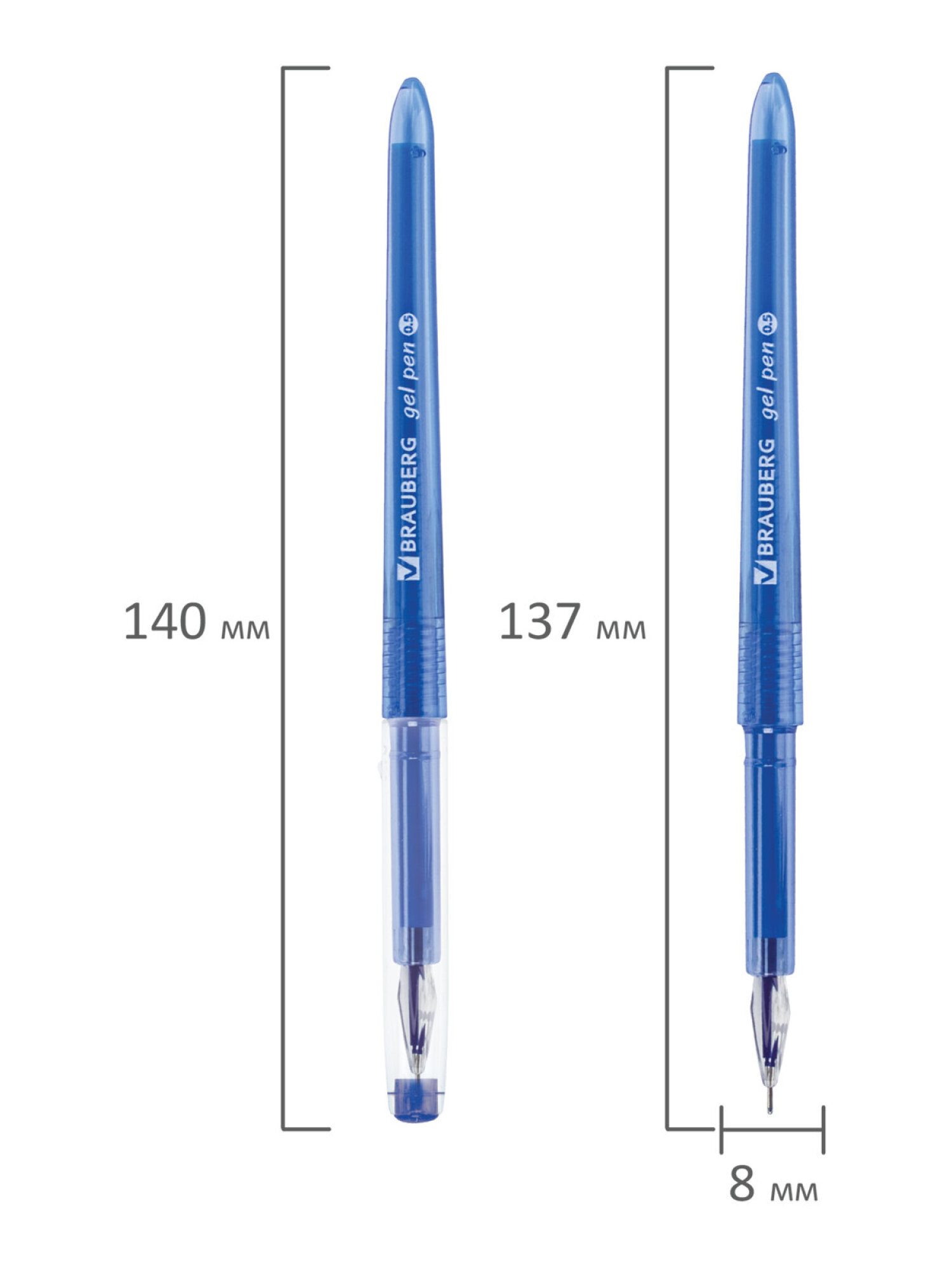 Ручка гелевая Brauberg 12 шт. - фото 14