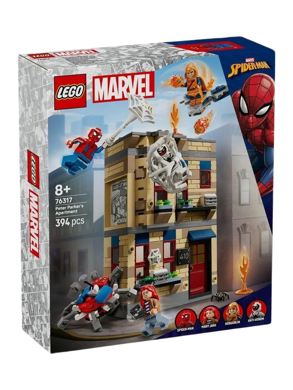 Конструктор LEGO Marvel Super Heroes Квартира Питера Паркера 394 дет. - фото 1