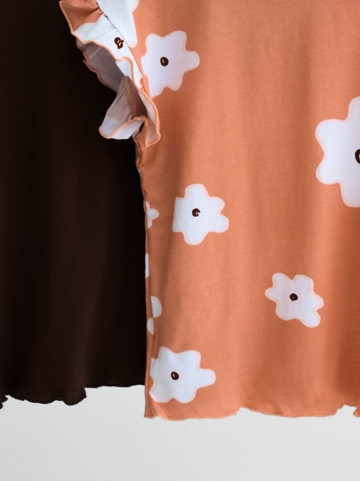 Футболка 2 шт Jelly Whale S25T05-2-Pudra-Brown - фото 3