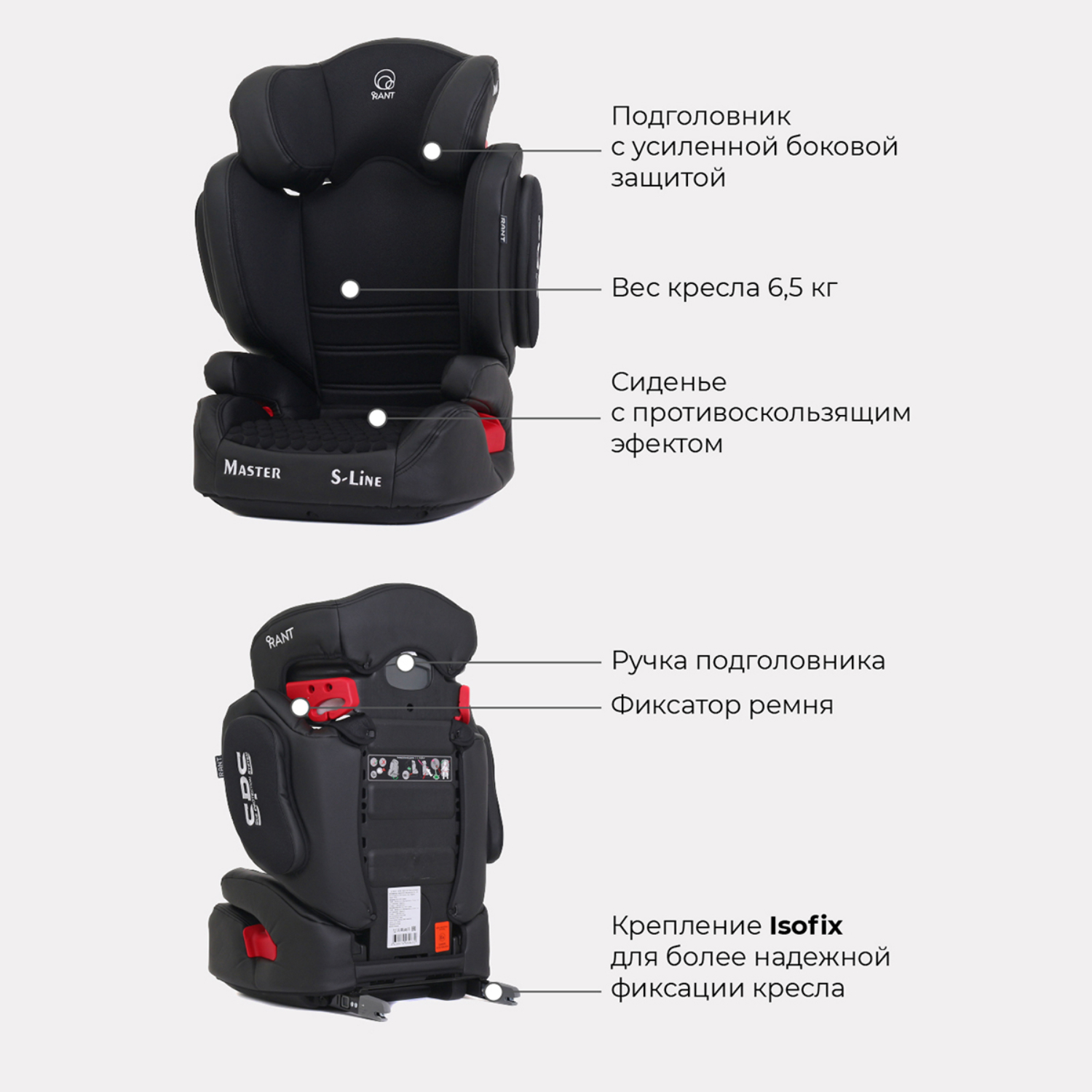 Автокресло Rant Isofix 2/3 (15-36 кг) - фото 2