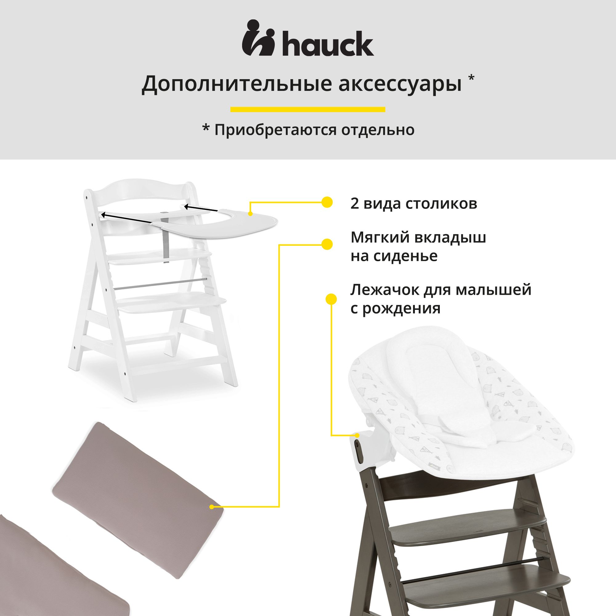 Стульчик для кормления Hauck Alpha трансформер - фото 10