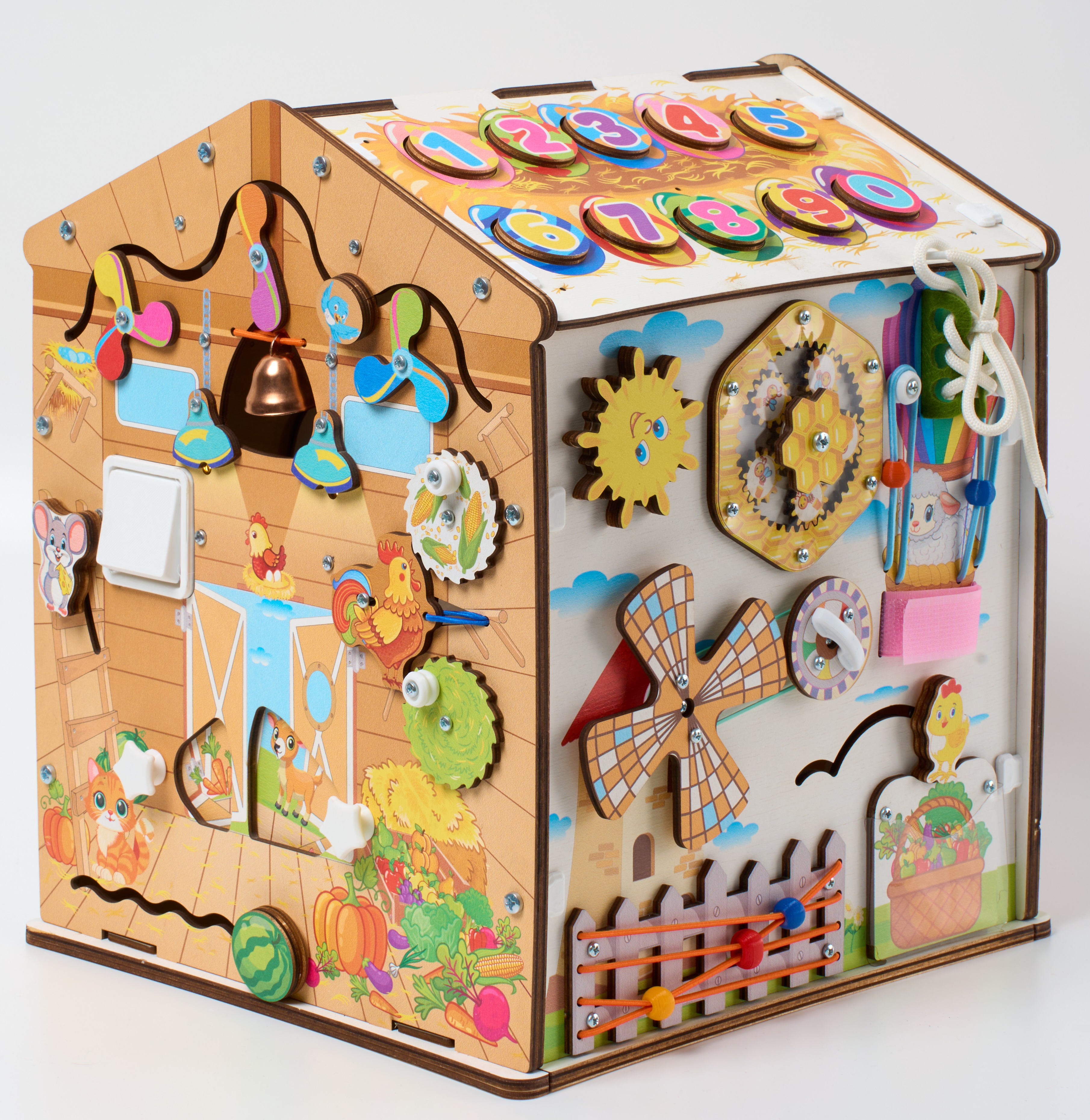 Игрушка MyKiddyQuest бизиборд Ферма - фото 20