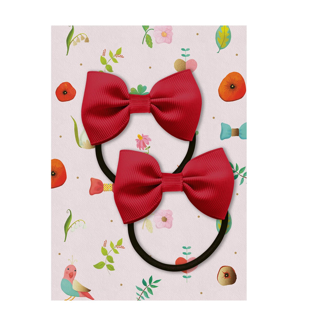Набор резинок Milledeux Bowtie Bow скарлет 260-Pigtail-CGC-05 - фото 2