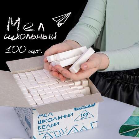 Мел сухой Пифагор 100 шт.