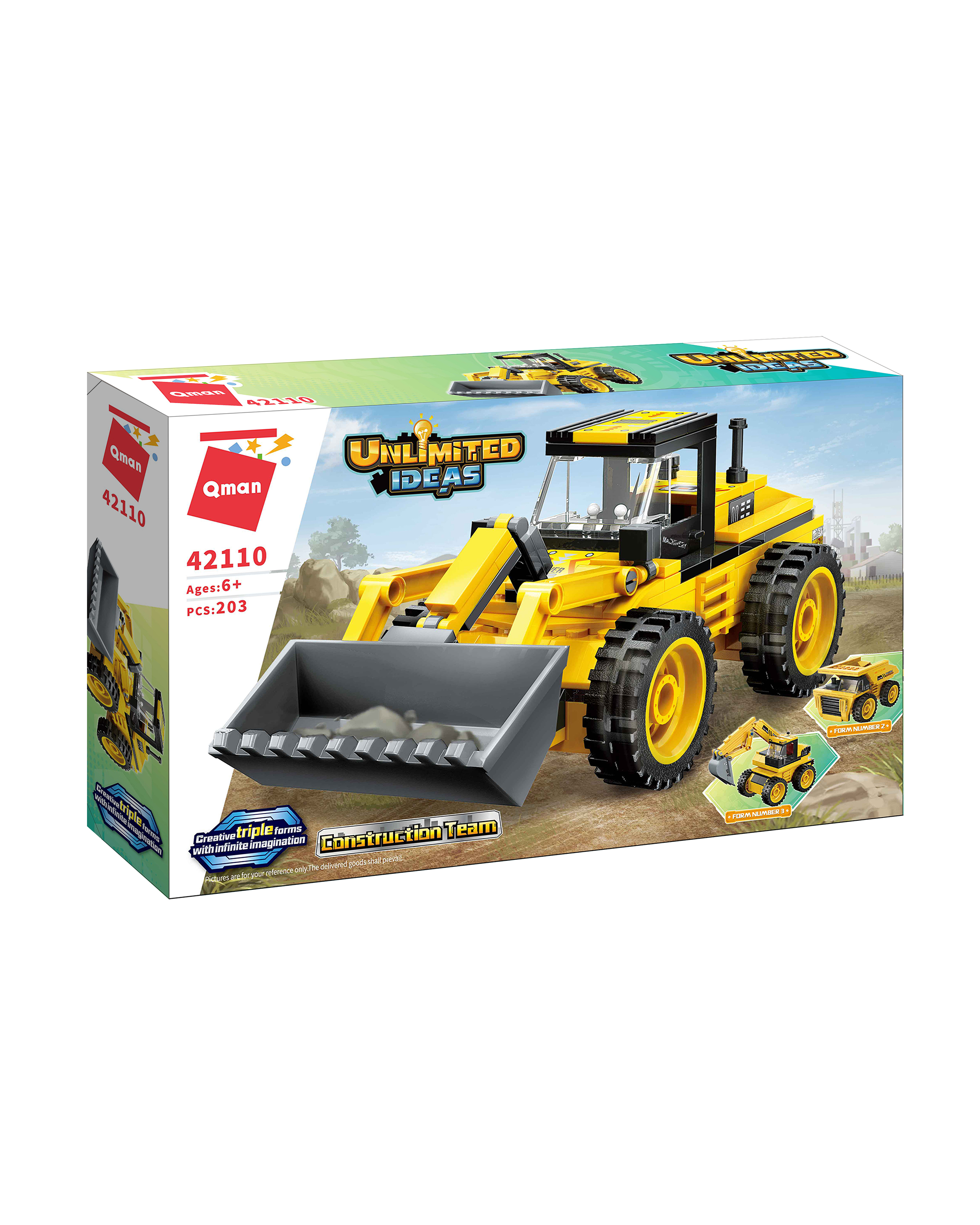 Конструктор QMAN Строительная бригада 203 дет. - фото 1