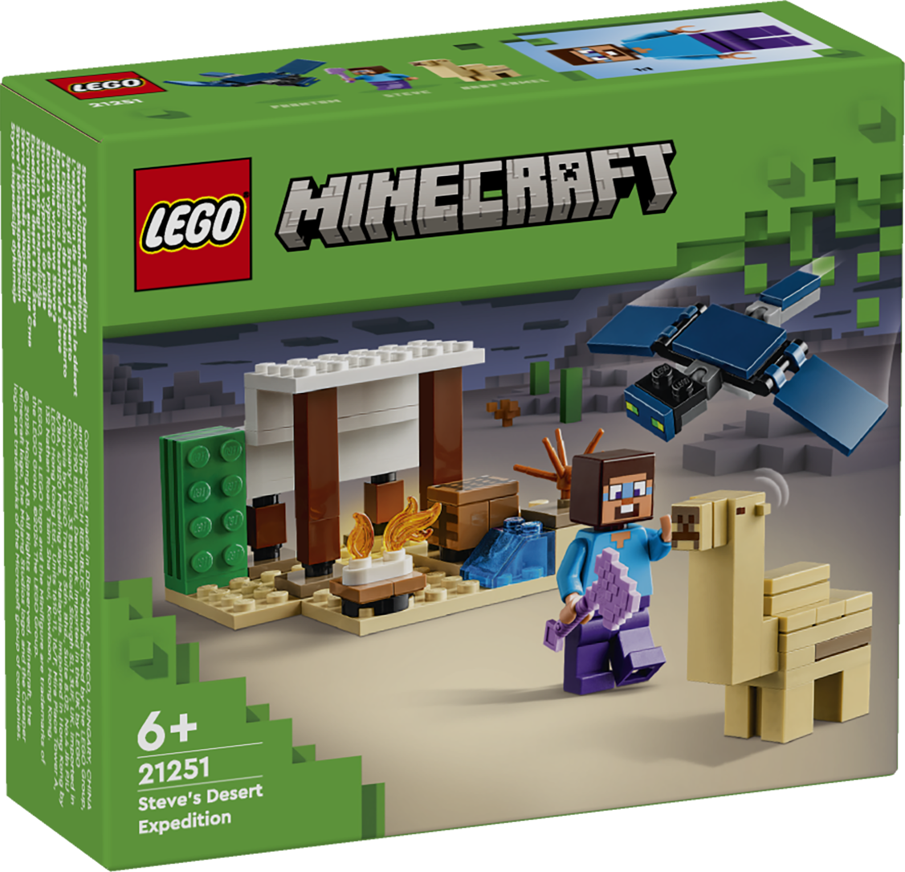 Конструктор LEGO Minecraft Экспедиция Стива по пустыне блочный - фото 3