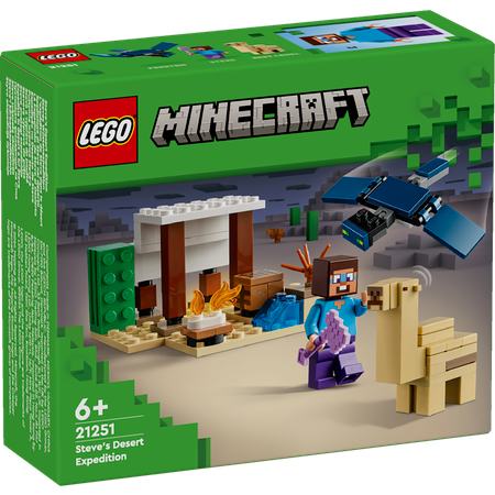 Конструктор LEGO Minecraft Экспедиция Стива по пустыне блочный