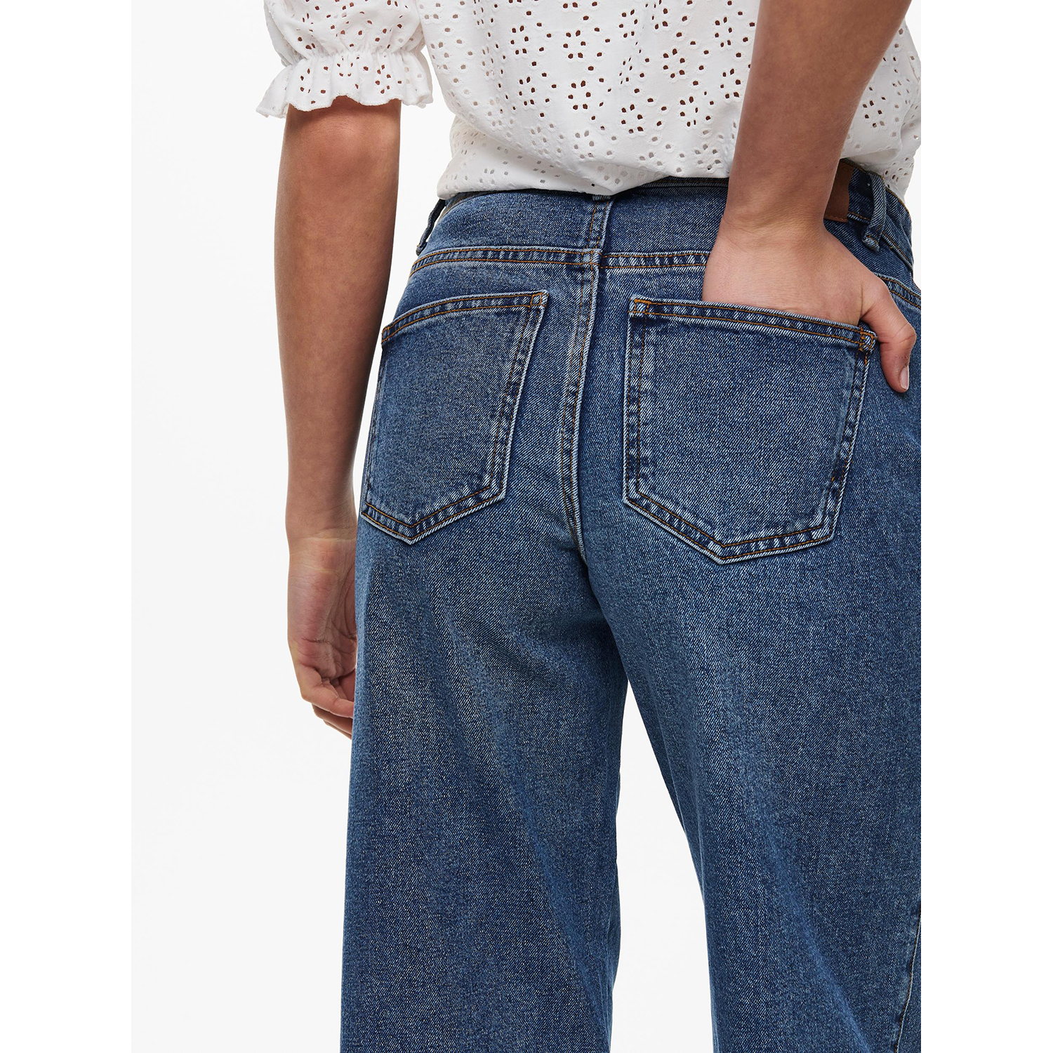 Брюки ONLY 15230274/Medium Blue Denim/"32 - фото 7