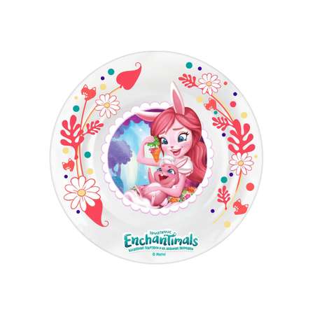 Тарелка детская стекло PRIORITY Enchantimals зайчик