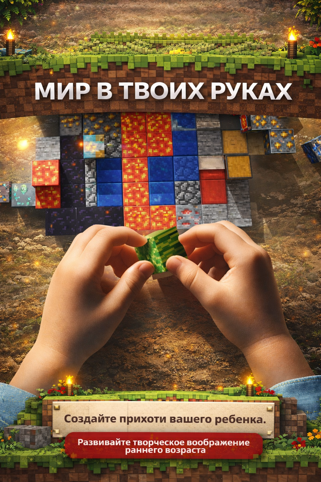 Конструктор BalaToys Майнкрафт магнитный 224 дет. - фото 4