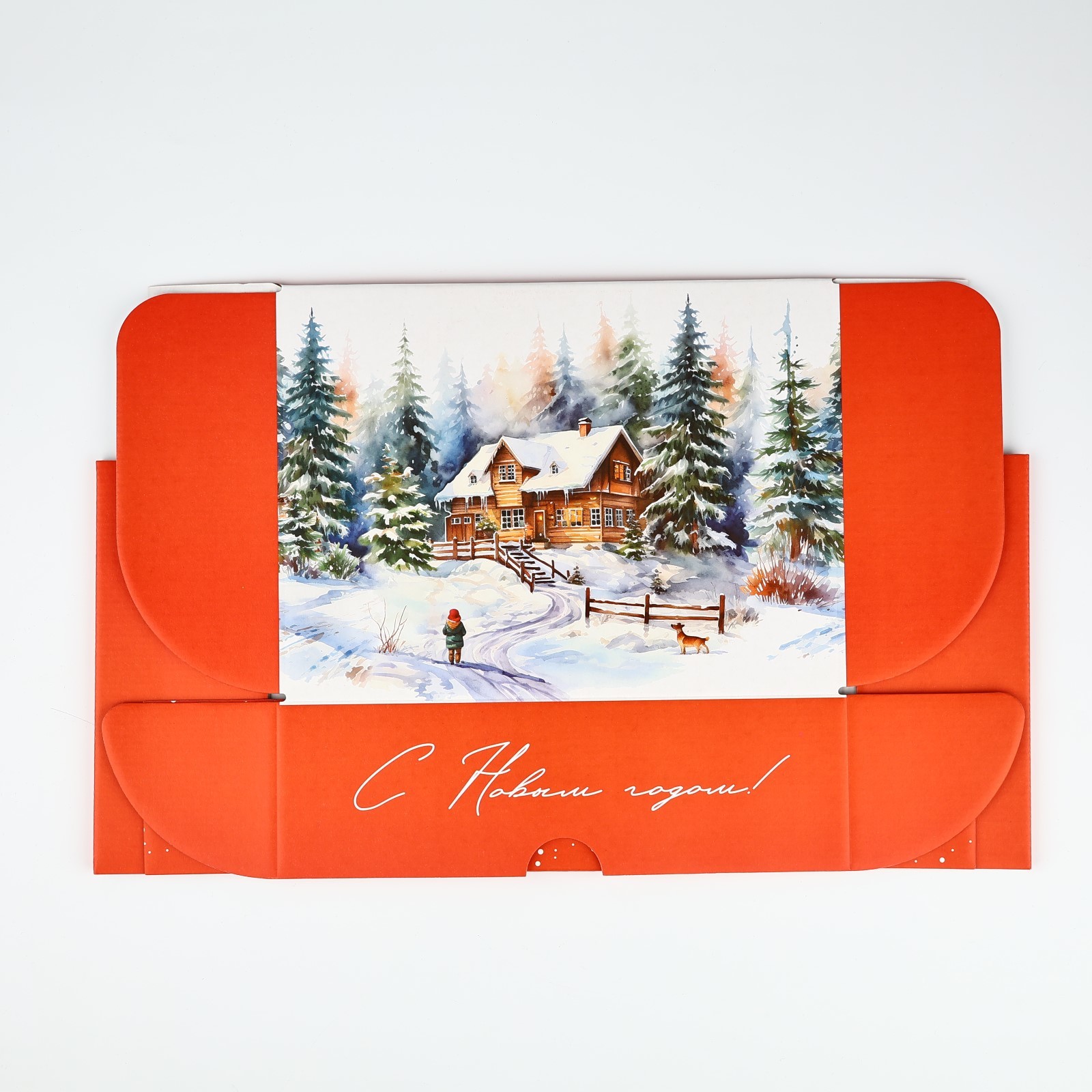 Коробка складная Дарите Счастье "Зимний лес", 30,7 х 22 х 9,5 см - фото 7