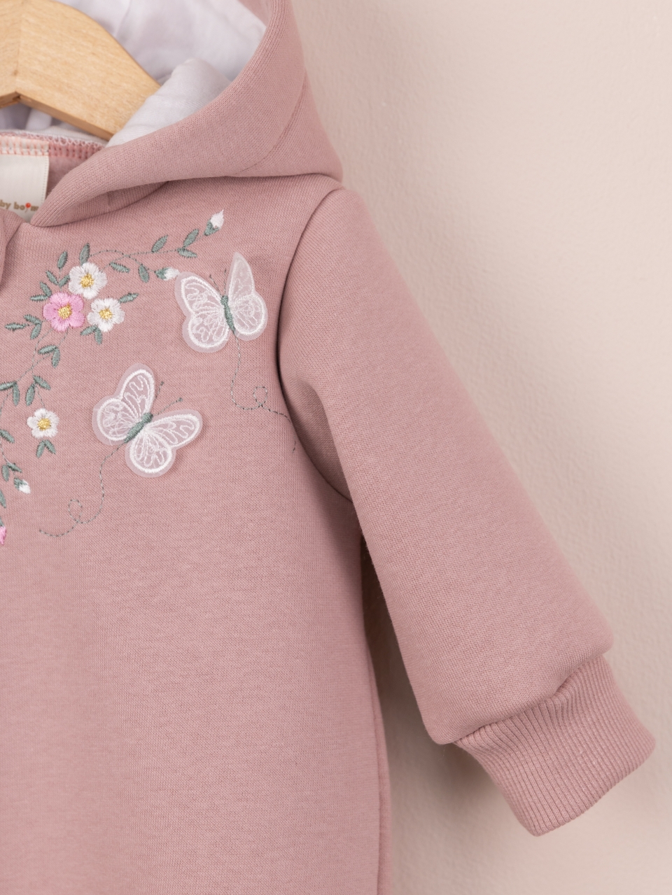 Комбинезон Baby boom К407/2-Ф Вышивка розовый кварц - фото 2