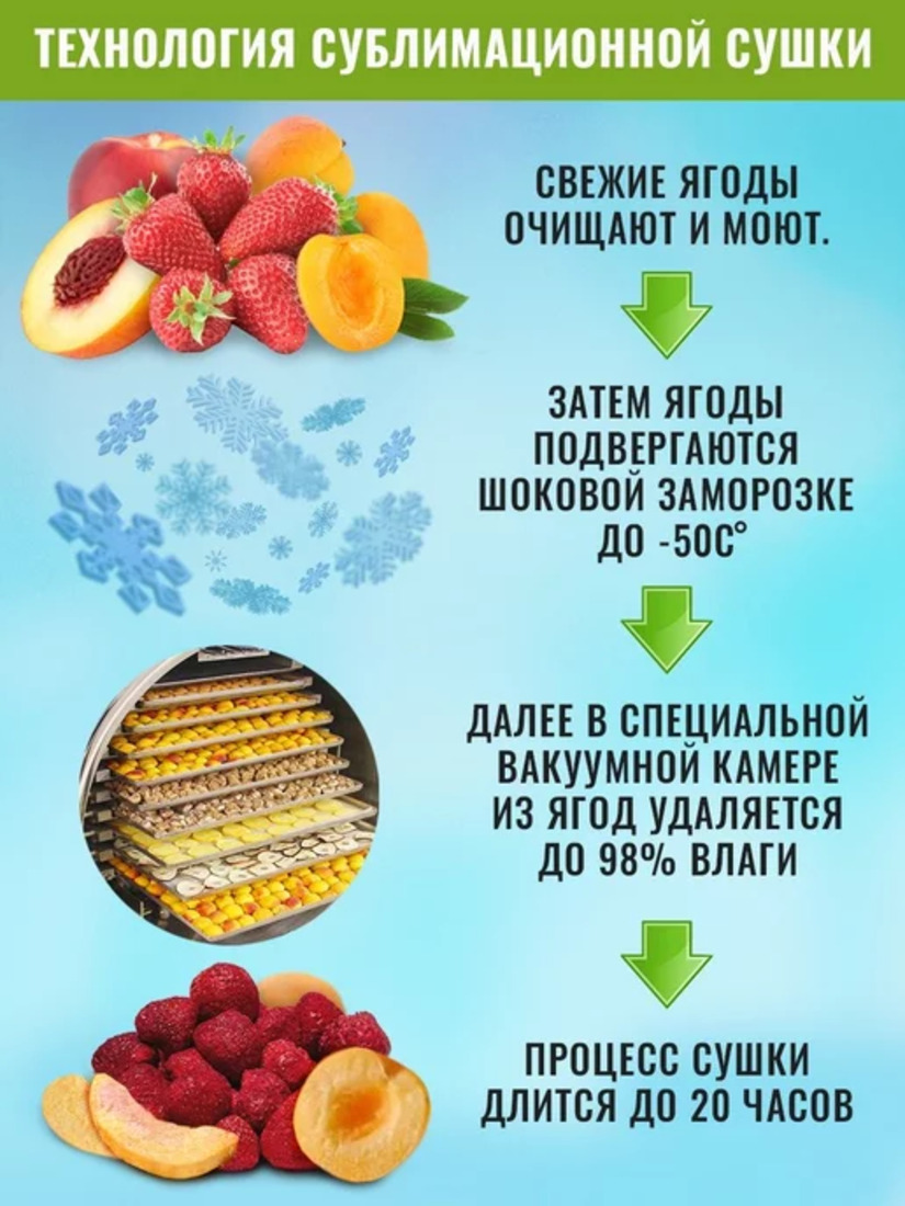 Здоровый Перекус FreezStail Клубника - фото 4