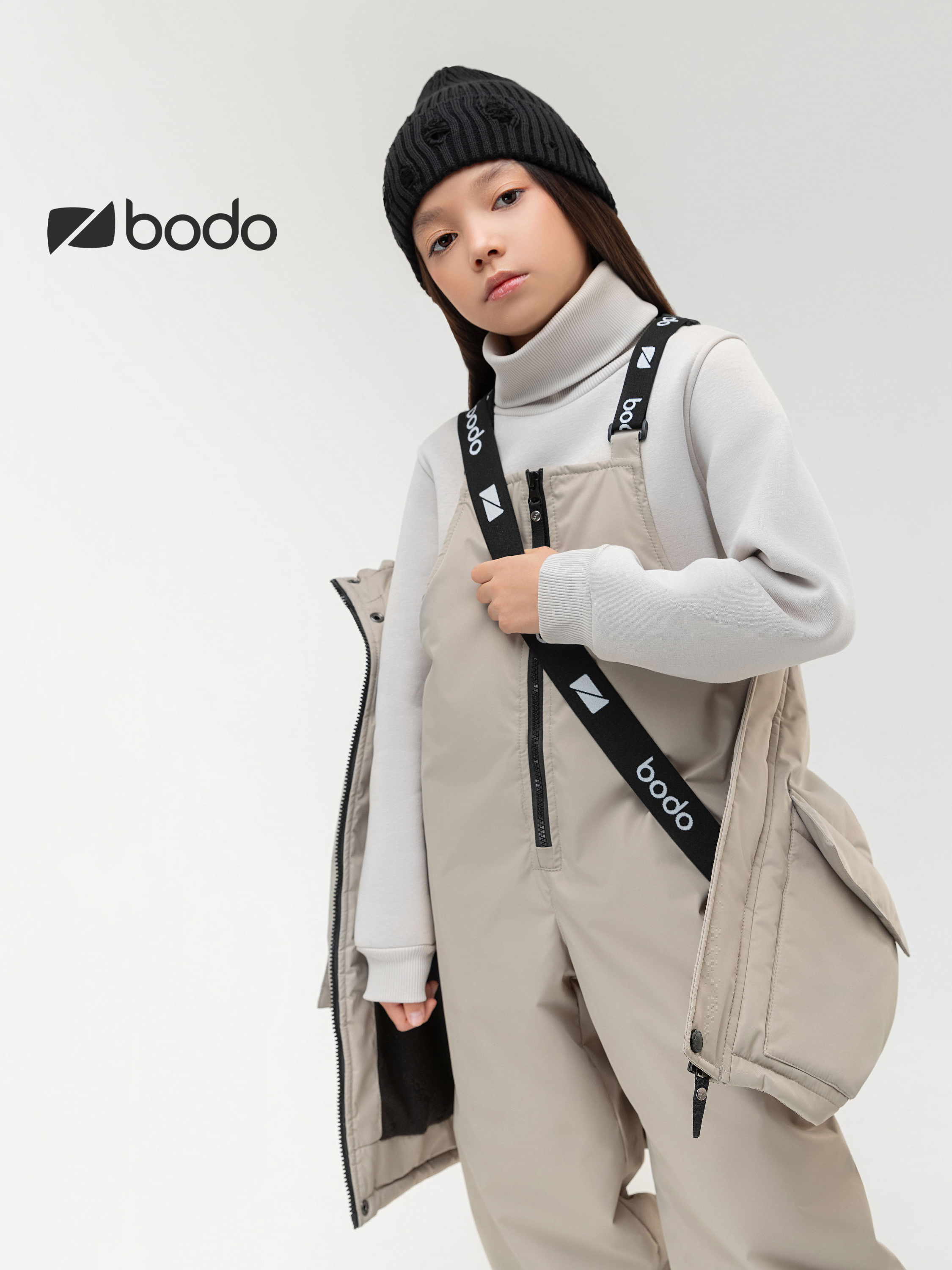 Куртка и полукомбинезон Bodo 32-59МU_серо-бежевый - фото 8
