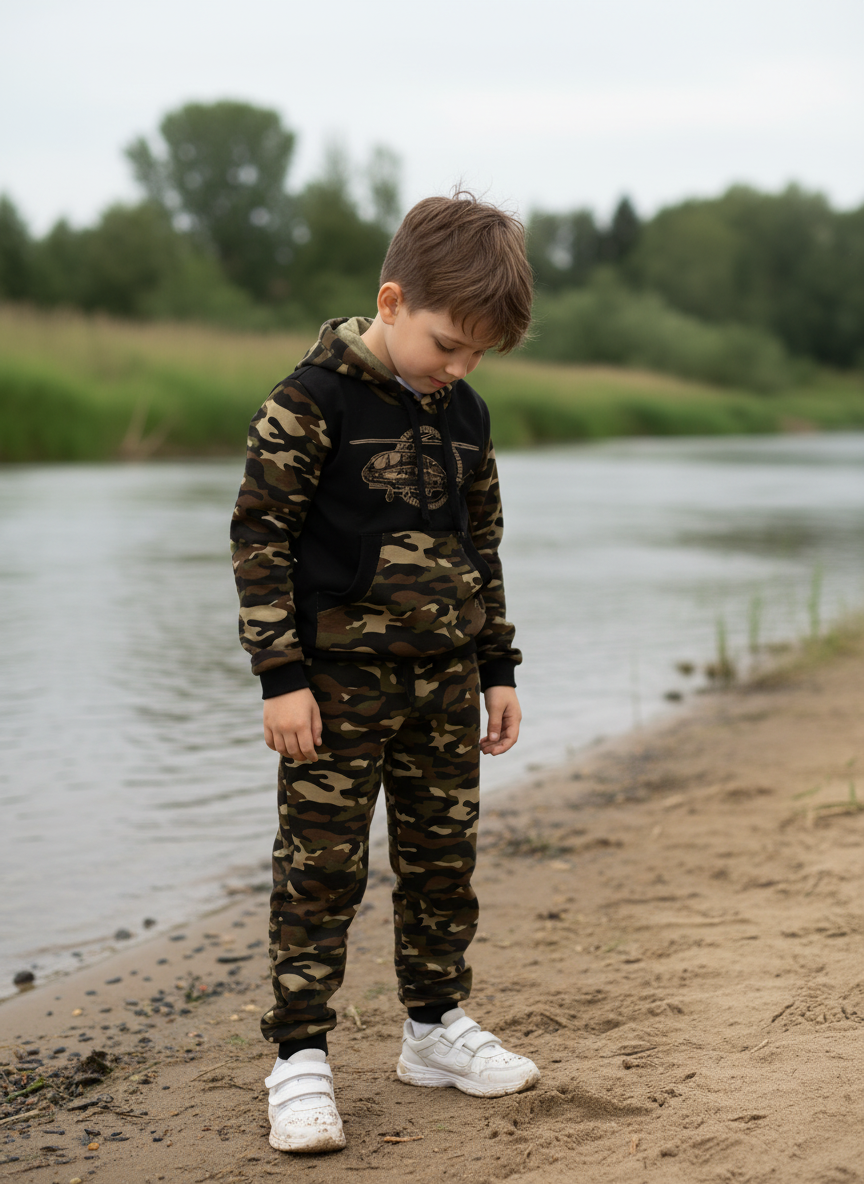 Худи и брюки Утенок 747 хаки экспедиция - фото 2